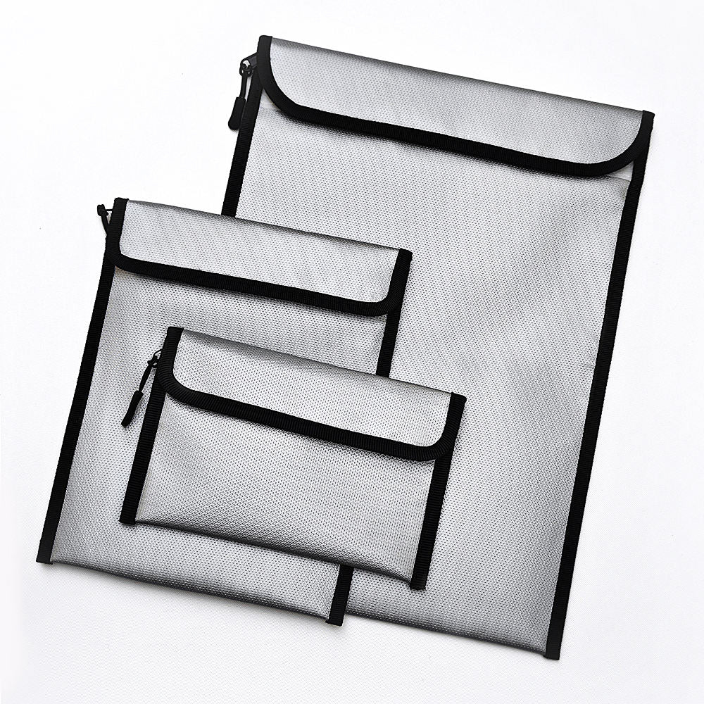 Aluminum Document Organizer Case with Zipper, Water-Resistant Storage Folder for Files and Valuables