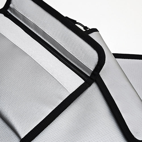 Aluminum Document Organizer Case with Zipper, Water-Resistant Storage Folder for Files and Valuables