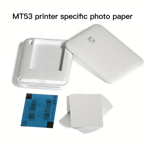 Mini ZINK Photo Printer, Portable Bluetooth Sticker Printer for ID Photos, Visa Photos and Instant Pocket Printing